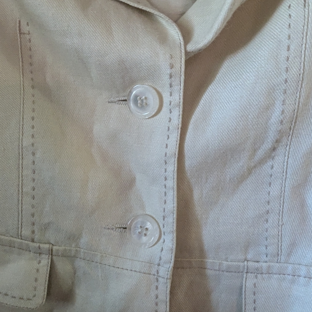 Women's Cream Blazer By Zara - Picture 4 of 7